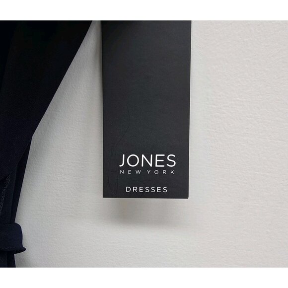 NWT Jones New York Belted Sleeveless Stretch Dress Size 12 V-Neck Career Office - Picture 4 of 8